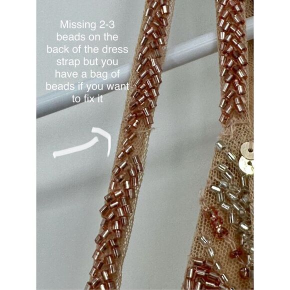 Mac Duggal NWT size 8 SEQUINED SPAGHETTI STRAP COWL BACK GOWN style 10932 - Picture 10 of 17